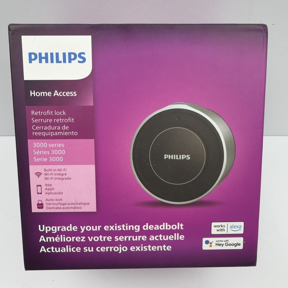 Philips Home Access Wi-Fi Retrofit Smart Door Deadbolt Lock (BLACK)